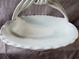 White Glazed Ceramic Bowl with Handle