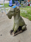 Terrier Cement Garden Statue