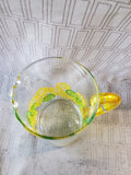 Lemon and Lime Clear Glass Pitcher