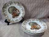 Set of 4 Williams-Sonoma Plymouth Turkey Dinner Plates