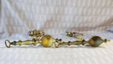 Pair of Brass Wall Sconces (2 PAIRS AVAILABLE PRICED INDIVIDUALLY AT $25 EACH)