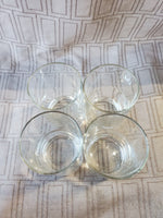 Set of 4 Clear Glass Shot Glasses (2 SETS AVAILABLE PRICED INDIVIDUALLY AT $10 EACH)
