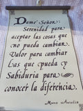 Spanish "Serenity Prayer" Wall Hanging