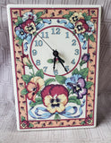 Santa Barbara Ceramic Designs Floral Clock WORKS