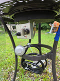 Evergreen Outdoor Firepit Table w/Removable Glass Top