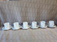 12 Piece Arcopal Teacup and Saucer Set
