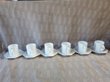 12 Piece Arcopal Teacup and Saucer Set