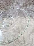 Vintage Clear Glass Cake Plate