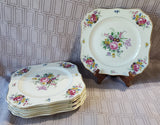 Set of 6 Hutschenreuther Selb Bavaria Floral Salad Plates