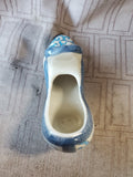 Blue and White Ceramic Shoe Figurine