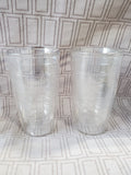 (A) Lot of 4 Clear Tervis Double Walled Tumblers (2 AVAILABLE PRICED INDIVIDUALLY AT $15 EACH)