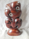 Carved Wooden Maori Folk Art Tiki Figurine