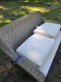 Ebel Hand Woven HDPE Wicker Loveseat