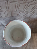 White Ceramic Seashell and Sea Creature Utensil Crock