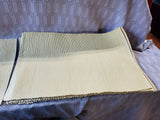 Set of 8 Pale Yellow Ribbed Fabric Placemats