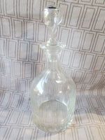 (B) Clear Glass "Claret" Decanter
