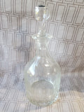 (B) Clear Glass "Claret" Decanter