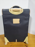 Nicole Miller New York Black and Cream Softside Rolling Suitcase