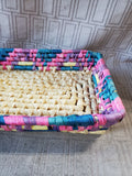 Multi-Colored Hand Woven Basket