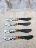 Set of 4 Arthur Court Stainless Steel Bunny Spreaders