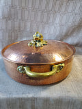 Ruffoni Hammered Copper And Brass Pot