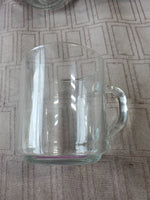 Set of 8 Arcoroc Glass Coffee Mugs