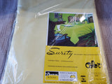Surety Yellow Oval Tablecloth APPEARS UNUSED