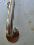 WingIts Stainless Steel Satin Knurled Grab Bar