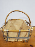 Wooden and Metal Frame Basket
