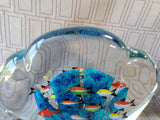 Murano Style Heavy Art Glass Aquarium Sculpture