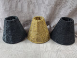 Lot of 3 Beaded Miniatures Lamp Shades