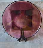 Amethyst Glass Round Serving Platter