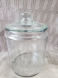 Clear Glass Cookie Jar