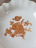 Limoges Leaf Shaped Floral Trinket Dish