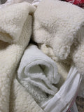 Large Lot - Sherpa Fabric, Sherpa Scraps and Batting