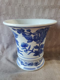 Blue and White Ceramic Vase (C)