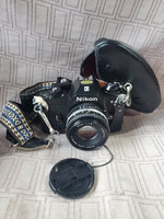 Nikon Em Camera with Accessories UNTESTED