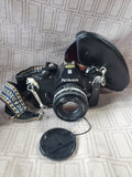 Nikon Em Camera with Accessories UNTESTED