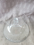 Clear Glass Pedestal Compote Dish