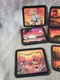 Set of 6 Hugh Symonds Collection Coasters with Storage Box