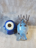 Pair of Small Ceramic Blue Bird Figurines