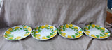 Set of 4 One Hundred 80° Plastic Lemon Salad Plates