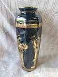 Greek Hand Painted Octagonal Vase
