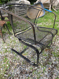 Classic Black Metal Patio Chair (Rocker)