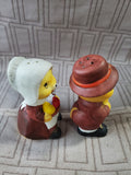 Vintage Thanksgiving Pilgrim Salt and Pepper Shakers