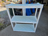 3-Tier Plastic Shelving Unit (two available, priced separately)