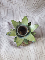 Brass Pineapple Candlestick Holder