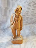 Hand Carved Wooden Man From Canada Figurine by Paul Caron