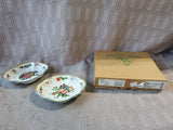 Pair of Mottahedeh Colonial Williamsburg Restoration "Duke of Gloucester" Relish Dishes