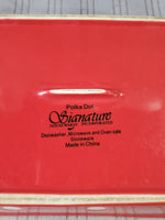 Polka Dot Signature Small Baking Dish